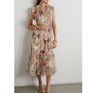 $850 US Zimmermann Dancer flutter dress AU 2 US 8 Medium